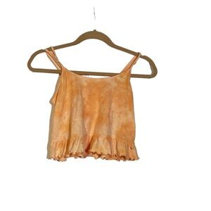 NWT American Eagle Tie Dye Tank Top Flowy Orange Size XS